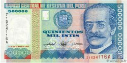 500000 Intis PÉROU 1989 P.147 NEUF