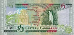 5 Dollars CARIBBEAN   2008 P.47a UNC
