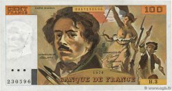 100 Francs DELACROIX FRANCE  1978 F.68.03 SUP