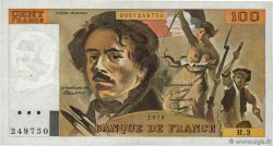 100 Francs DELACROIX FRANCE  1978 F.68.03
