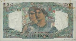 1000 Francs MINERVE ET HERCULE FRANCE  1949 F.41.29 TB+