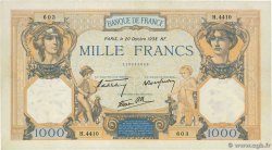 1000 Francs CÉRÈS ET MERCURE type modifié FRANCE 1938 F.38.30