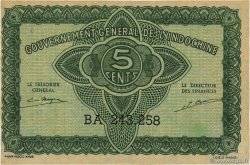 5 Cents INDOCHINE FRANÇAISE  1942 P.088b