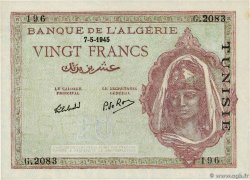 20 Francs TUNISIE 1945 P.18 SPL+