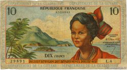 10 Francs FRENCH ANTILLES  1964 P.08a