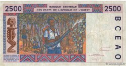 2500 Francs ESTADOS DEL OESTE AFRICANO  1992 P.212Ba BC