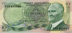 10 Lira TURKEY  1966 P.180