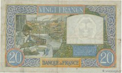 20 Francs TRAVAIL ET SCIENCE FRANCE  1940 F.12.08 F+