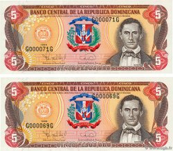 5 Pesos Oro Petit numéro RÉPUBLIQUE DOMINICAINE  1996 P.152a