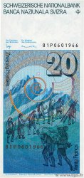 20 Francs SUISSE 1981 P.55c NEUF
