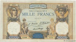 1000 Francs CÉRÈS ET MERCURE FRANKREICH  1927 F.37.01