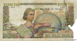 10000 Francs GÉNIE FRANÇAIS FRANCE  1950 F.50.38