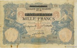 1000 Francs sur 100 Francs TUNISIE  1942 P.31