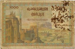 1000 Francs MAROCCO  1956 p.47 q.MB