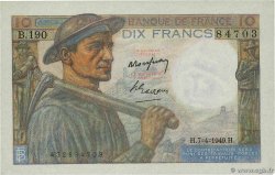10 Francs MINEUR FRANKREICH  1949 F.08.21