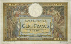 100 Francs LUC OLIVIER MERSON sans LOM FRANKREICH  1915 F.23.07