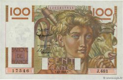 100 Francs JEUNE PAYSAN FRANKREICH  1952 F.28.33