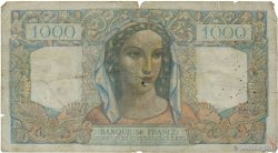 1000 Francs MINERVE ET HERCULE FRANKREICH  1945 F.41.07 SGE