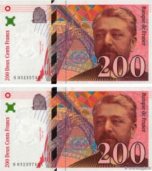 200 Francs EIFFEL Lot FRANCE 1997 F.75.04b TTB+
