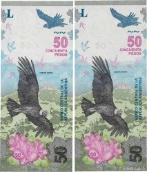 50 Pesos Lot ARGENTINA  2018 P.363 UNC