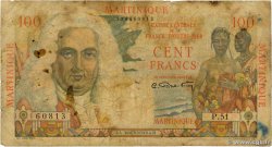 100 Francs La Bourdonnais MARTINIQUE  1946 P.31 B