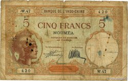5 Francs NOUVELLE CALÉDONIE  1932 P.36a B+