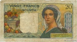 20 Francs NOUVELLE CALÉDONIE  1954 P.50c fS