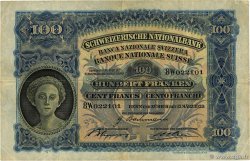 100 Francs SUISSE 1939 P.35k TB+