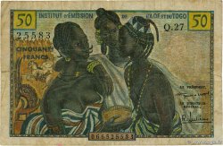 50 Francs FRENCH WEST AFRICA  1956 P.45 RC+