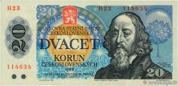 20 Korun TCHÉCOSLOVAQUIE 1988 P.095b TTB+