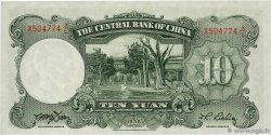 10 Yüan CHINA  1936 P.0214a fST+