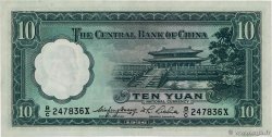 10 Yüan CHINA  1936 P.0218 XF