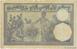 20 Francs ALGERIA  1928 P.078b VG