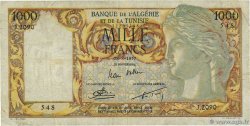 1000 Francs ALGERIA  1957 P.107b VG