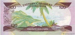 20 Dollars CARIBBEAN   1987 P.19k AU-