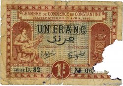 1 Franc ALGÉRIE Constantine 1920 JP.140.24