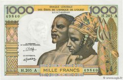 1000 Francs ESTADOS DEL OESTE AFRICANO  1980 P.103An