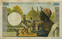5000 Francs STATI AMERICANI AFRICANI  1975 P.104Ah q.BB