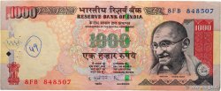 1000 Rupees INDIA  2011 P.100t VF