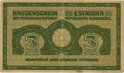3 Marka ESTONIE 1919 P.44b TB
