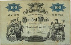 100 Mark ALLEMAGNE Mannheim 1907 PS.0906a pr.TTB