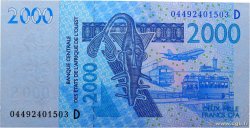 2000 Francs ESTADOS DEL OESTE AFRICANO  2004 P.416Db