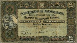 5 Francs SUISSE 1921 P.11e