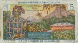 5 Francs Bougainville SAN PEDRO Y MIGUELóN  1946 P.22 BC