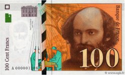 100 Francs CÉZANNE Petit numéro FRANCE 1997 F.74.01A NEUF