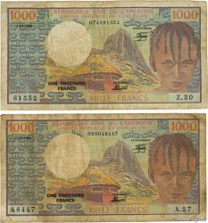 1000 Francs CAMEROON  1980 P.16c VG
