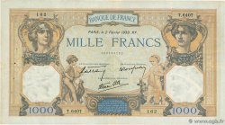 1000 Francs CÉRÈS ET MERCURE type modifié FRANCE 1939 F.38.34 pr.TTB