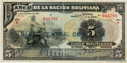5 Bolivianos BOLIVIEN  1929 P.113 S