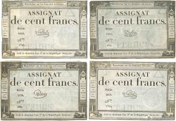 100 Francs Lot FRANCE 1795 Ass.48a TTB+