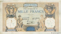 1000 Francs CÉRÈS ET MERCURE type modifié FRANCE  1938 F.38.31